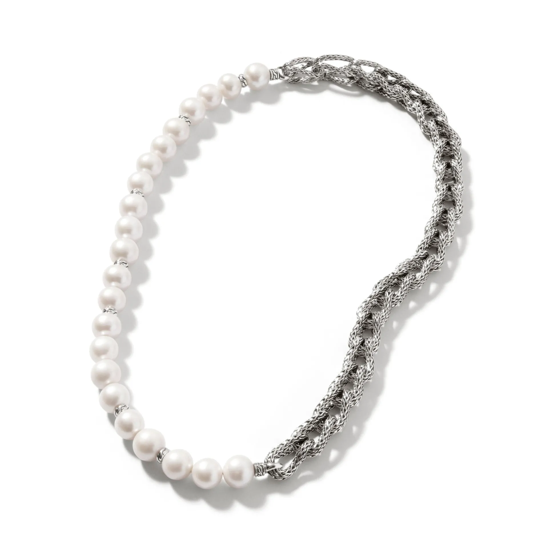 Women John Hardy Statement^Asli Necklace, Sterling Silver, Pearls, 10.5Mm