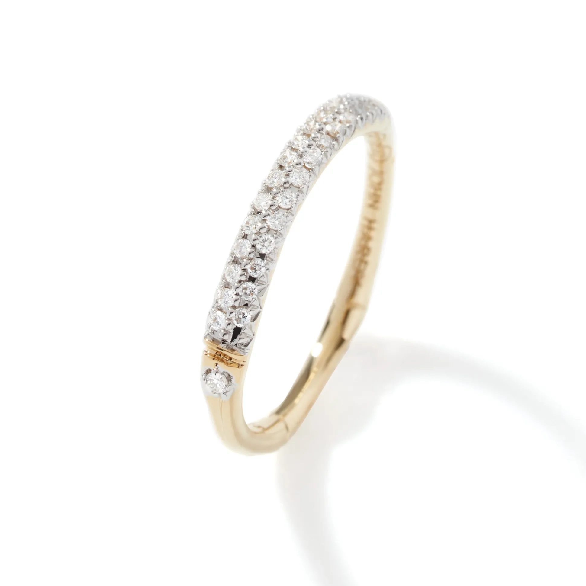 Women John Hardy Bands^Bamboo Band Ring, Gold, Diamonds, Slim