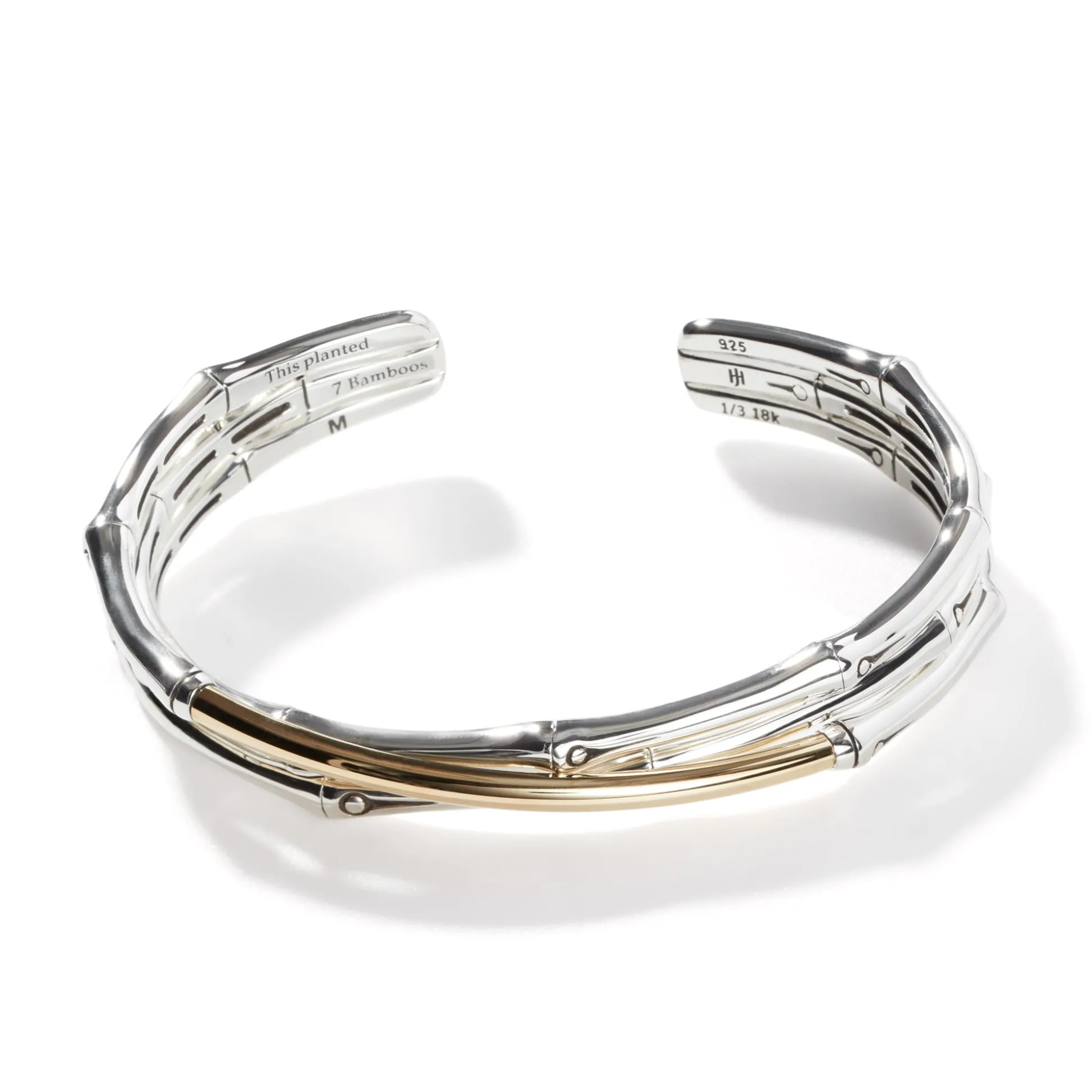 Women John Hardy Bangles & Cuffs^Bamboo Flex Cuff, Sterling Silver, Gold, Slim