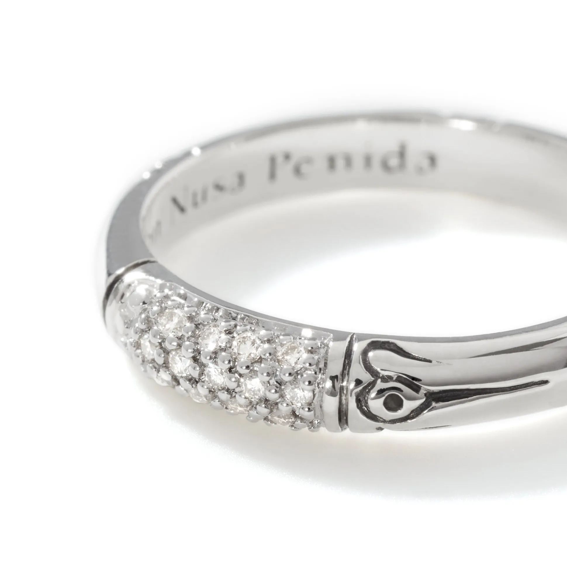 Women John Hardy Bands^Bamboo Ring, Sterling Silver, Diamonds, Slim