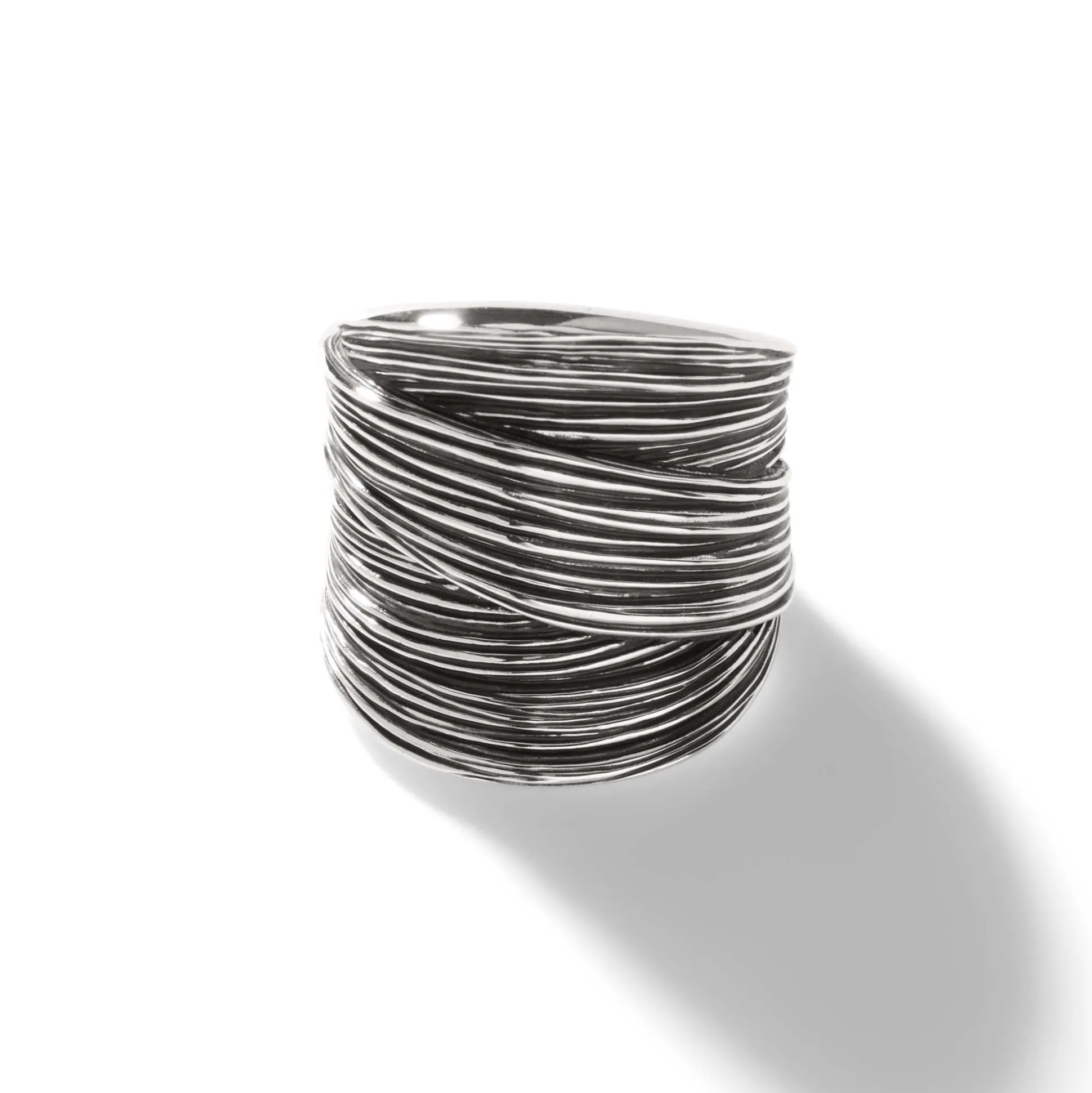 Women John Hardy Statement^Bamboo Saddle Ring, Sterling Silver