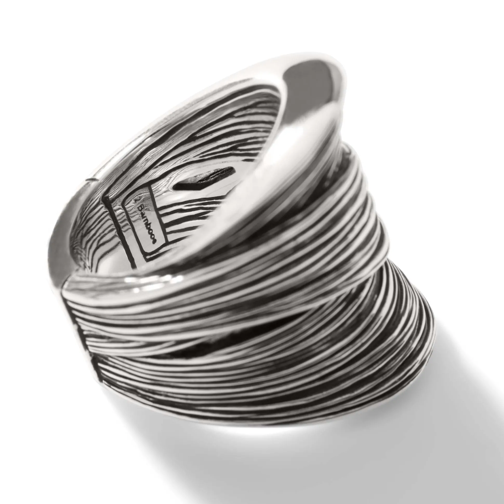Women John Hardy Statement^Bamboo Saddle Ring, Sterling Silver