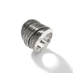 Women John Hardy Statement^Bamboo Saddle Ring, Sterling Silver