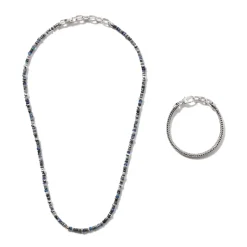 Men John Hardy Beads^Beaded Multi Wrap, Sterling Silver, Gemstones