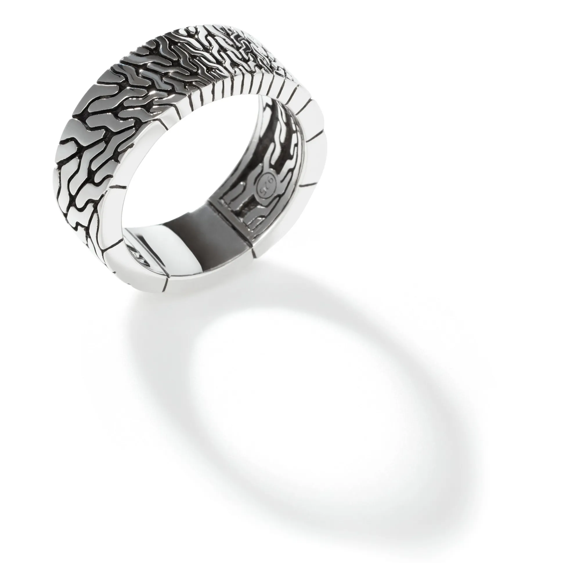 Men John Hardy Bands^Carved Chain Band Ring, Sterling Silver