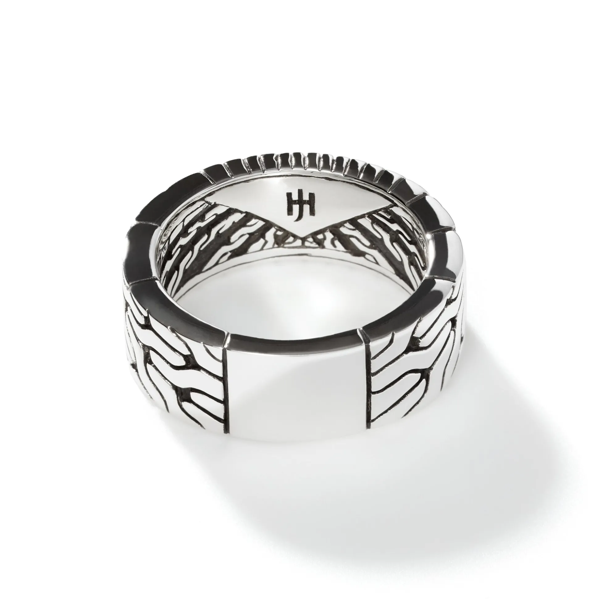 Men John Hardy Bands^Carved Chain Band Ring, Sterling Silver