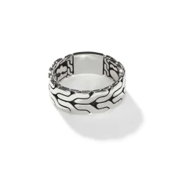 Men John Hardy Bands^Carved Chain Band Ring, Sterling Silver