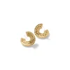 Women John Hardy Statement^Carved Chain J Hoop Earring, Gold