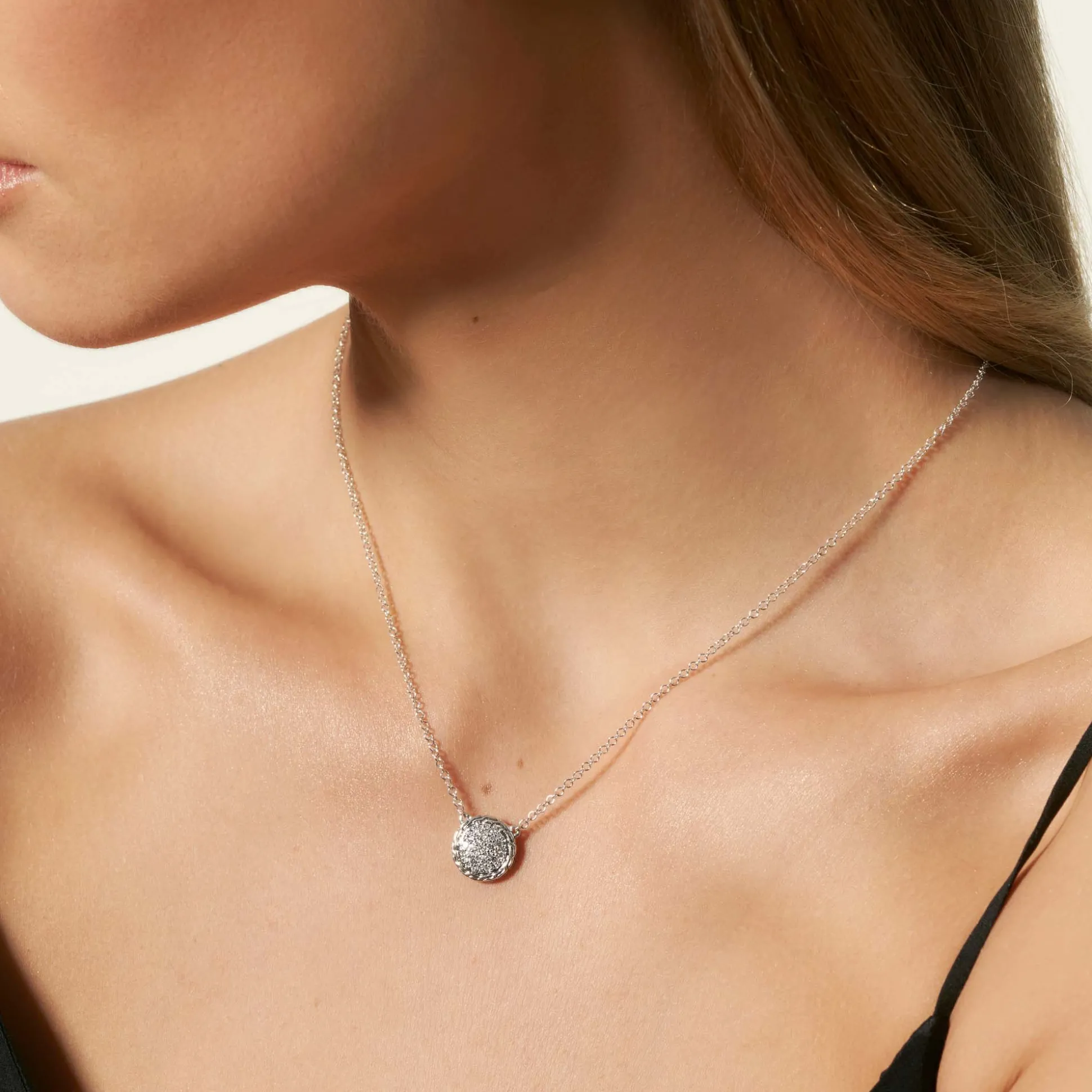 Women John Hardy Pendants^Carved Chain Necklace, Silver, Diamonds