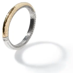 Women John Hardy Bangles & Cuffs^Carved Chain Palu Hinged Bangle, Silver, Gold