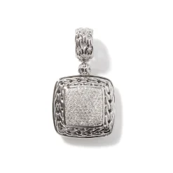 Women John Hardy Pendants^Carved Chain Pendant, Sterling Silver, Pave