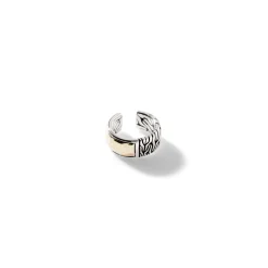 Women John Hardy Statement^Carved Chain Single Ear Cuff, Silver, Gold