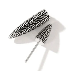 Men John Hardy Studs^Carved Chain Single Earring, Sterling Silver