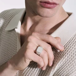 Men John Hardy Signets^Carved Signet Ring, Sterling Silver, Gemstone