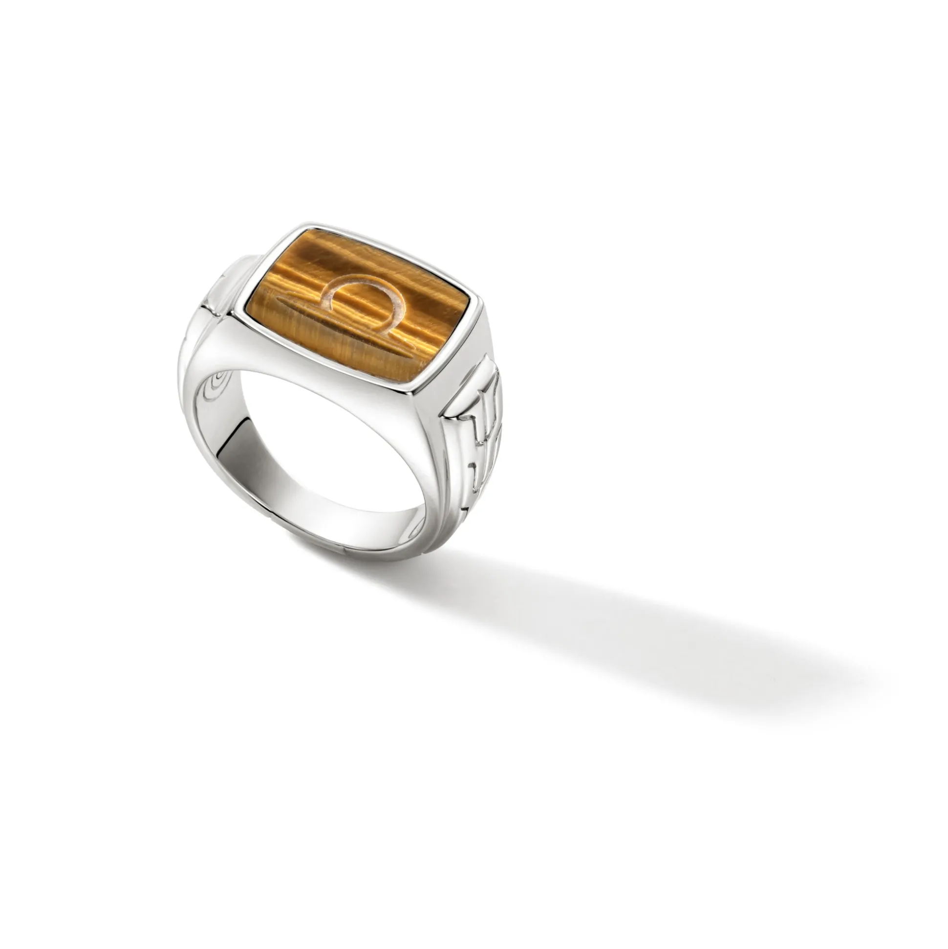 Men John Hardy Signets^Carved Signet Ring, Sterling Silver, Gemstone