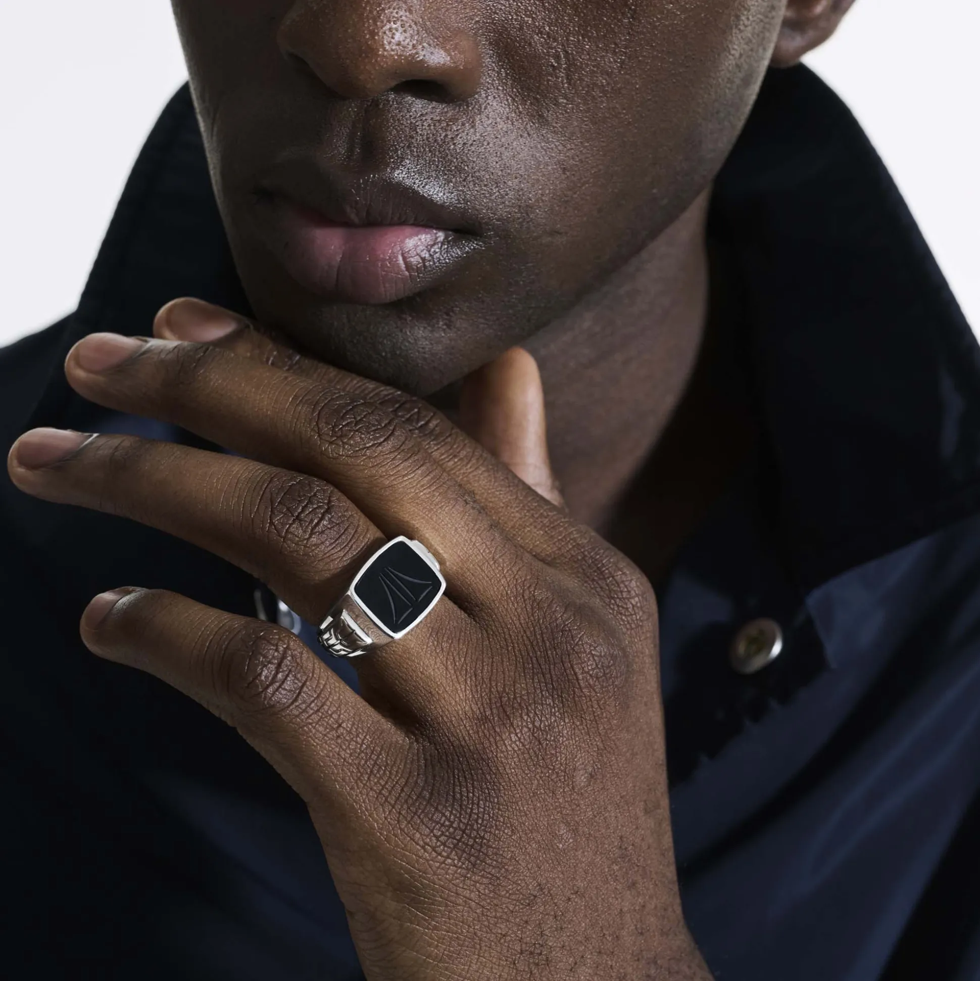 Men John Hardy Signets^Carved Signet Ring, Sterling Silver, Gemstone