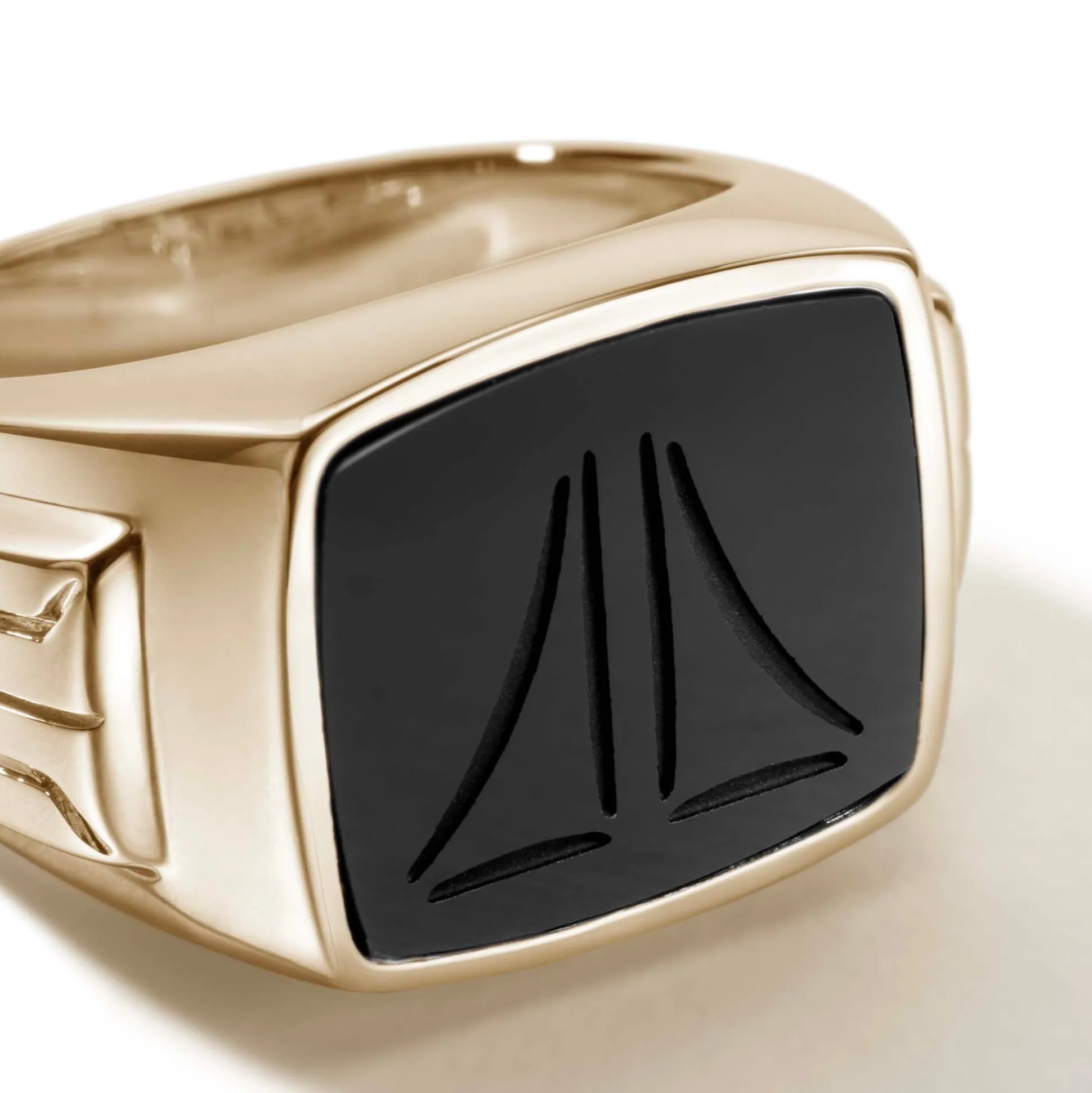 Men John Hardy Signets^Carved Signet Ring, Sterling Silver, Gemstone