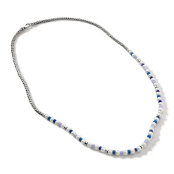 Men John Hardy Beads^Colorblock Necklace, Silver, Gemstones, Pearl