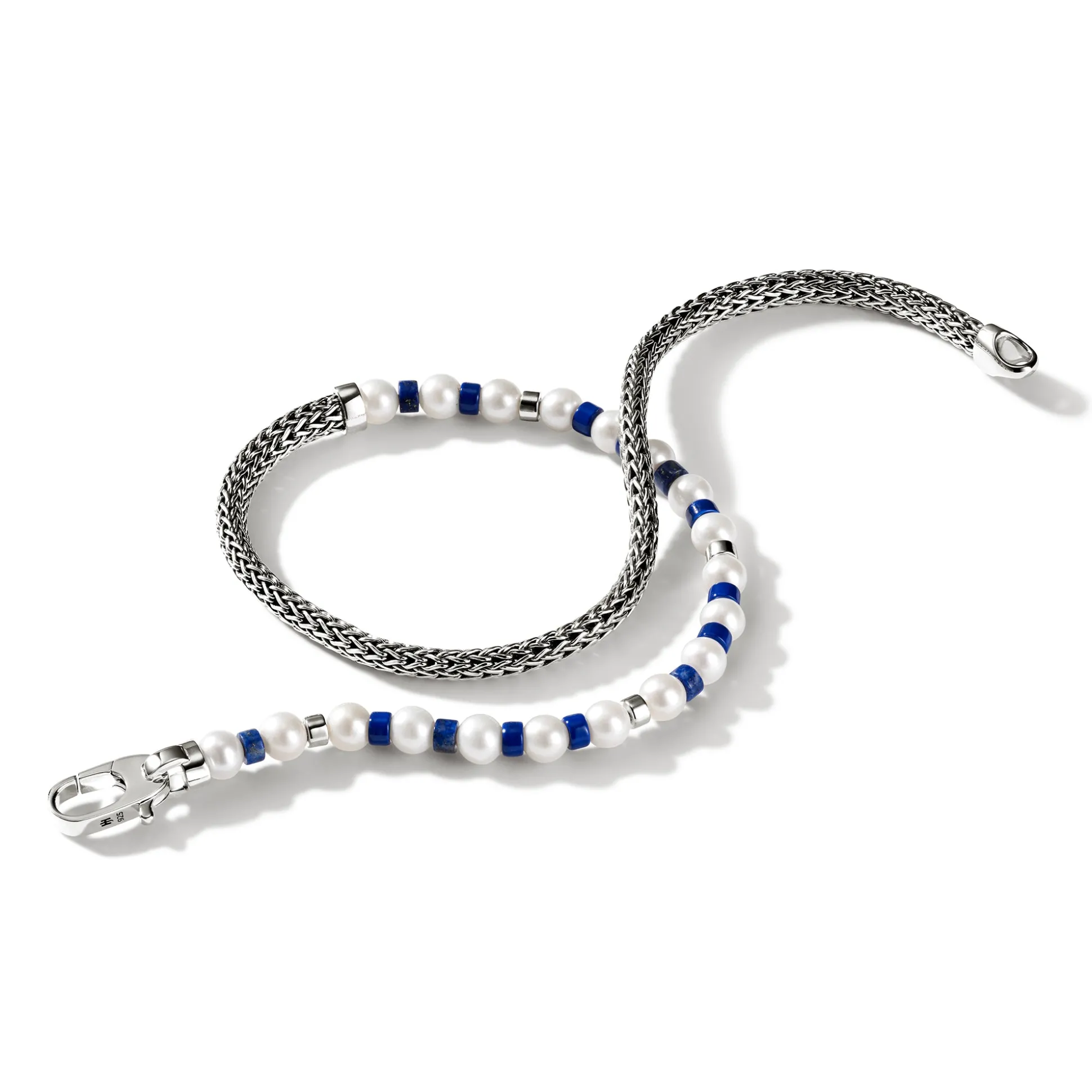 Men John Hardy Beads^Colorblock Wrap, Silver, Gemstones, Pearl