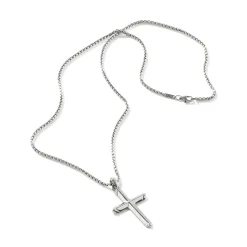 Men John Hardy Tags & Pendants^Cross Pendant Necklace, Sterling Silver