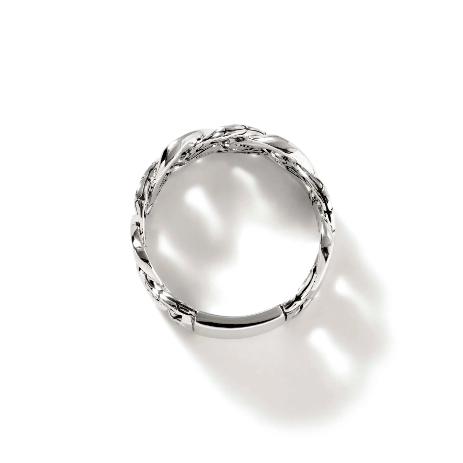 Men John Hardy Bands^Curb Chain Band Ring, Sterling Silver, Wide