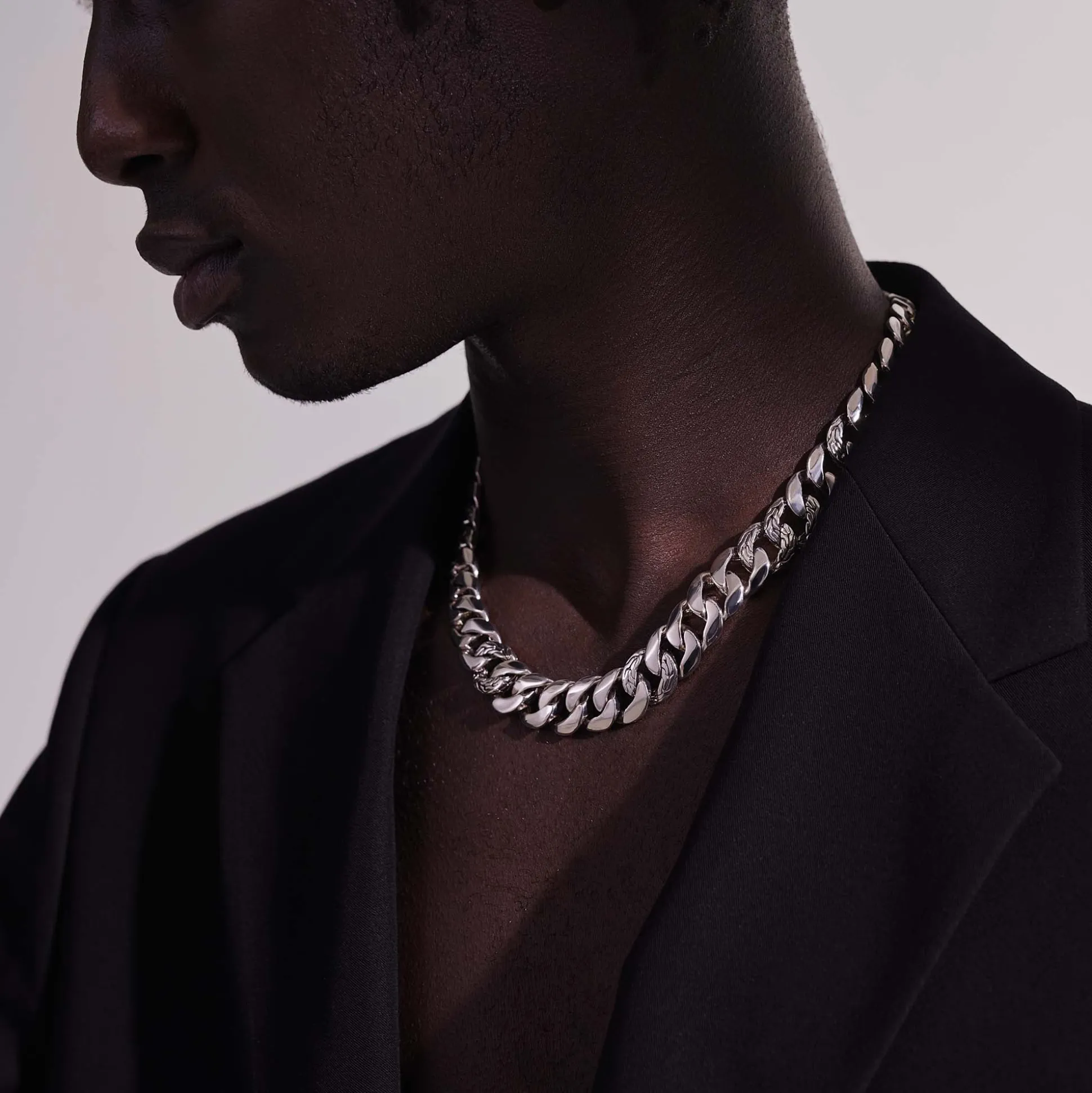 Women John Hardy Layering^Curb Chain Necklace, Sterling Silver, 14Mm