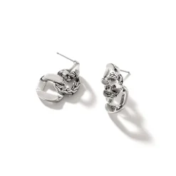 Women John Hardy Statement^Curb Drop Earring, Sterling Silver