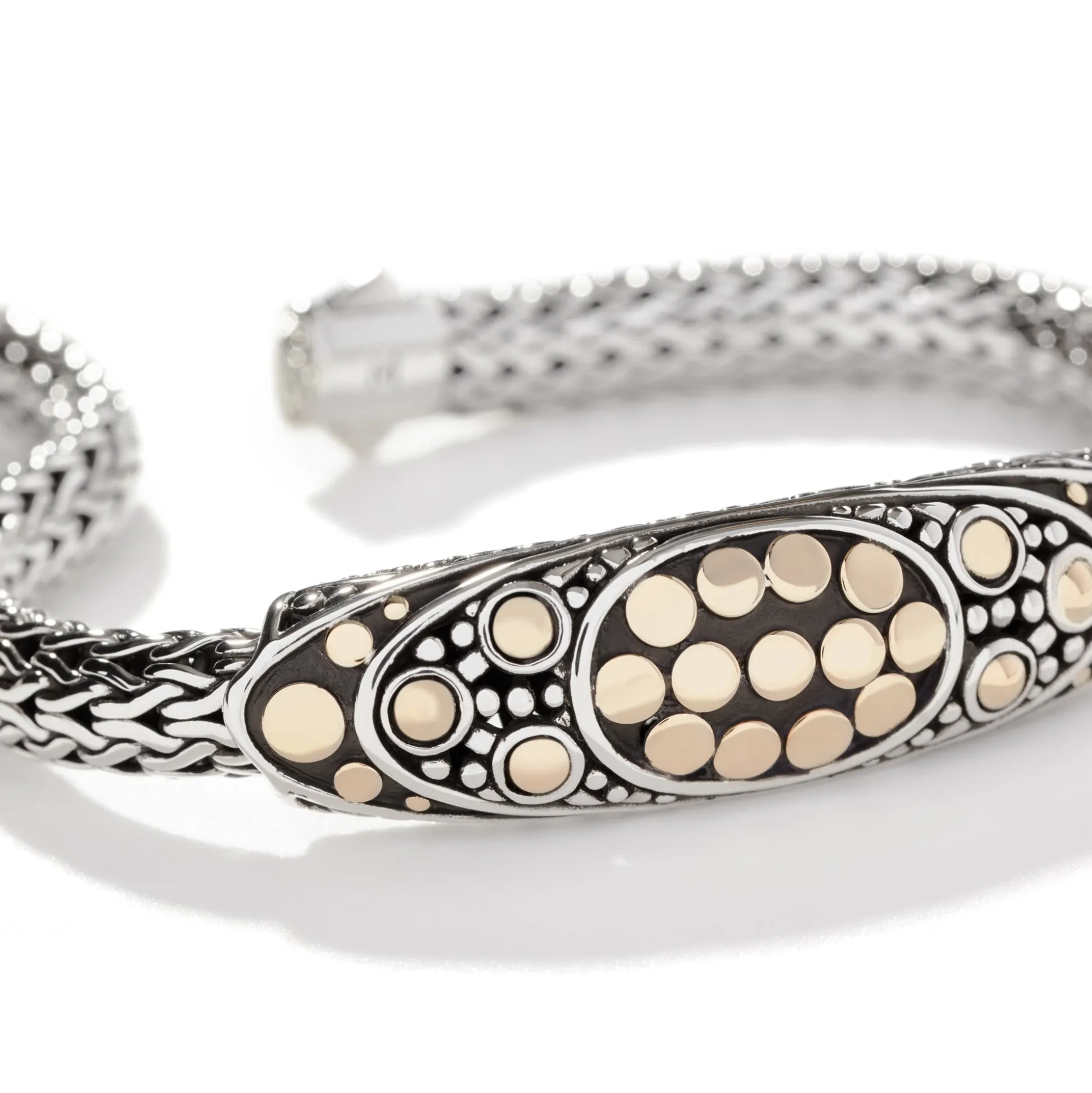 Women John Hardy Chains^Dot Bracelet, Gold, Sterling Silver, 6.5Mm