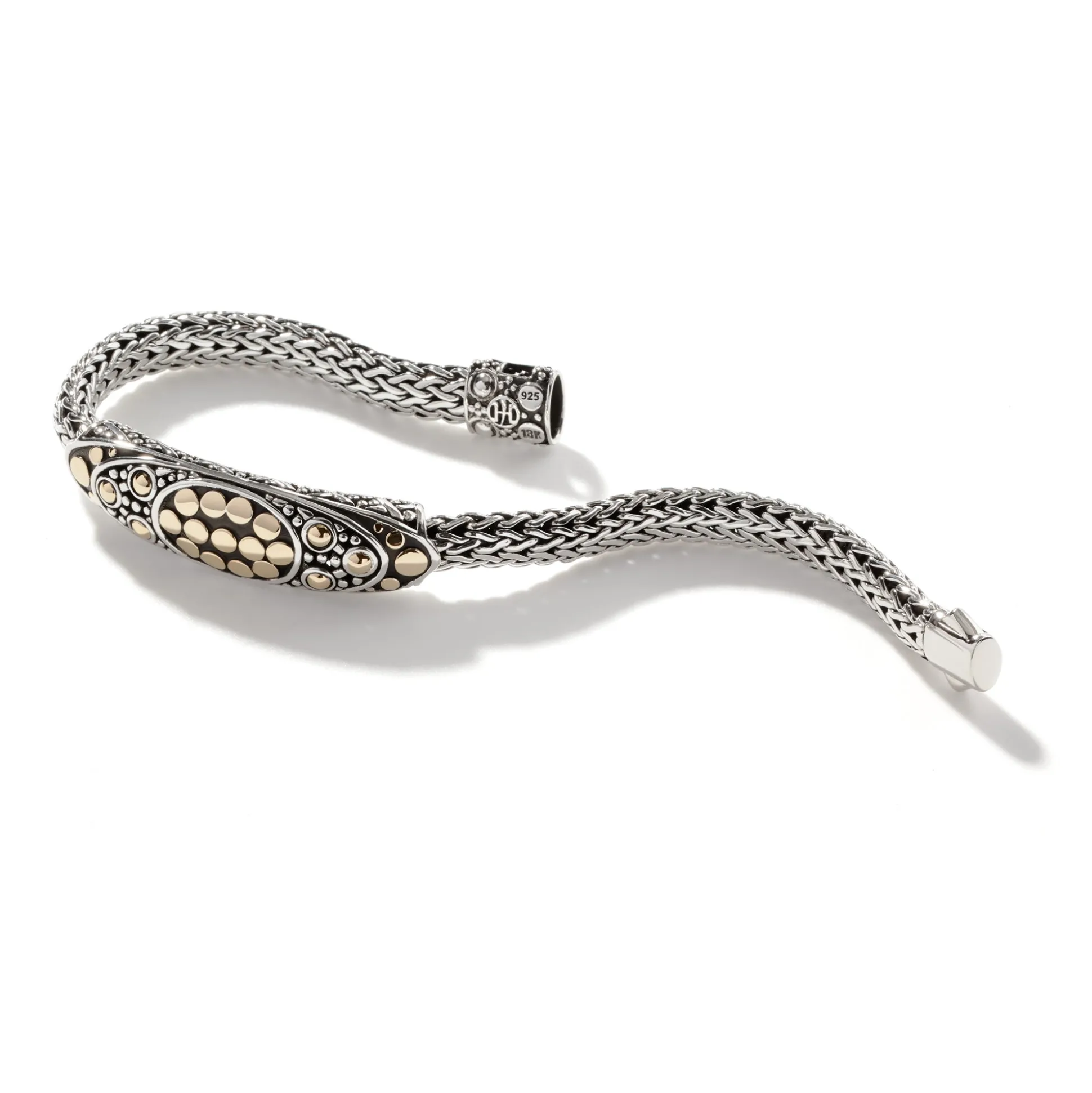 Women John Hardy Chains^Dot Bracelet, Gold, Sterling Silver, 6.5Mm