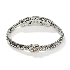 Women John Hardy Chains^Dot Bracelet, Gold, Sterling Silver, 6.5Mm