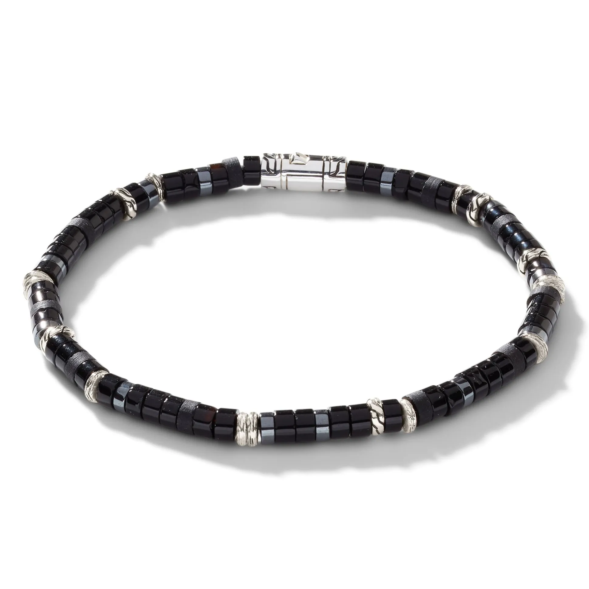 Men John Hardy Beads^Heishi Bracelet, Gemstones, Sterling Silver