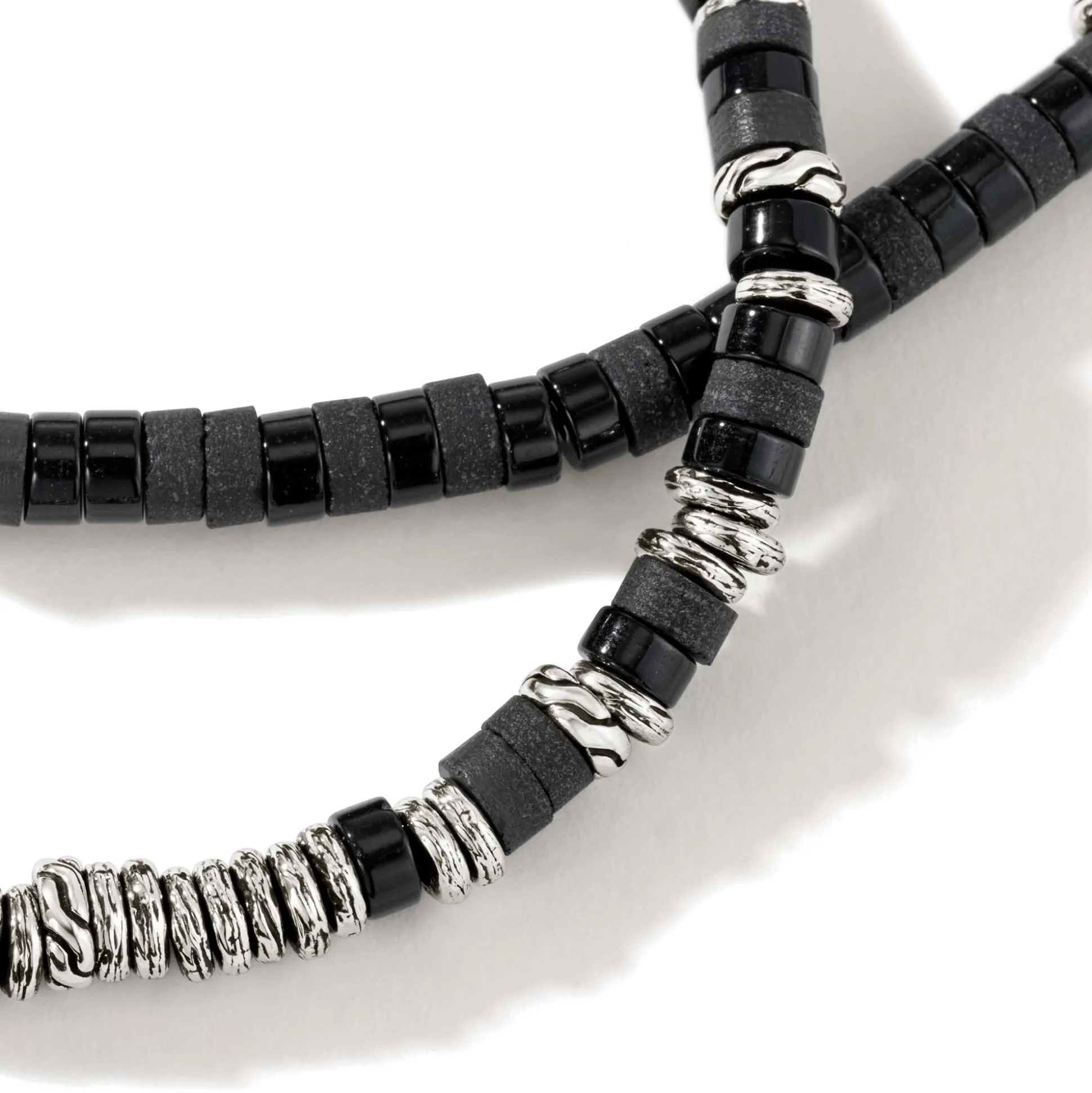 Women John Hardy Beads^Heishi Necklace, Gemstones, Sterling Silver