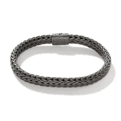 Men John Hardy Chains^Icon Bracelet, Dark Silver, 7.5Mm