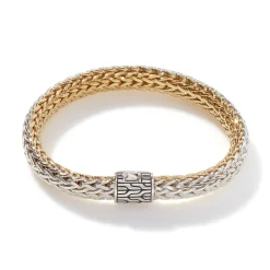 Men John Hardy Chains^Icon Bracelet, Gold, Silver, Diamonds, 6.5Mm
