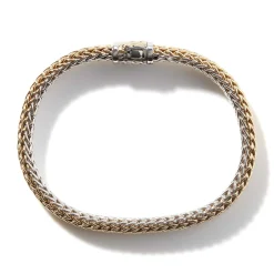 Men John Hardy Chains^Icon Bracelet, Gold, Sterling Silver, 6.5Mm