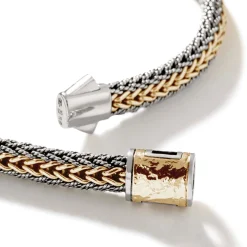 Men John Hardy Chains^Icon Bracelet, Gold, Sterling Silver, 8Mm