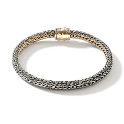 Men John Hardy Chains^Icon Bracelet, Gold, Sterling Silver, 8Mm