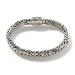 Women John Hardy Chains^Icon Bracelet, Silver, Diamonds, 7.5Mm