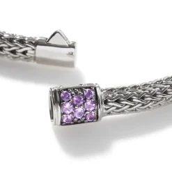 Women John Hardy Chains^Icon Bracelet, Sterling Silver, Pave, 5Mm