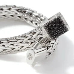 Women John Hardy Chains^Icon Bracelet, Sterling Silver, Pave, 10.5Mm