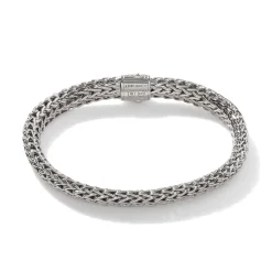 Men John Hardy Chains^Icon Bracelet, Sterling Silver, Pave, 7.5Mm