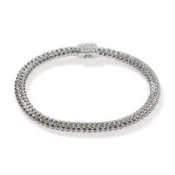 Women John Hardy Chains^Icon Bracelet, Sterling Silver, Diamonds, 5Mm