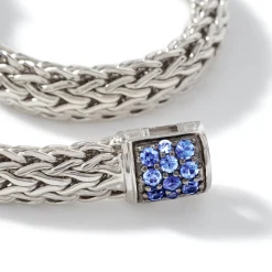 Women John Hardy Chains^Icon Bracelet, Sterling Silver, Pave, 6.5Mm