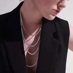 Women John Hardy Layering^Icon Necklace, Sterling Silver, 3.5Mm