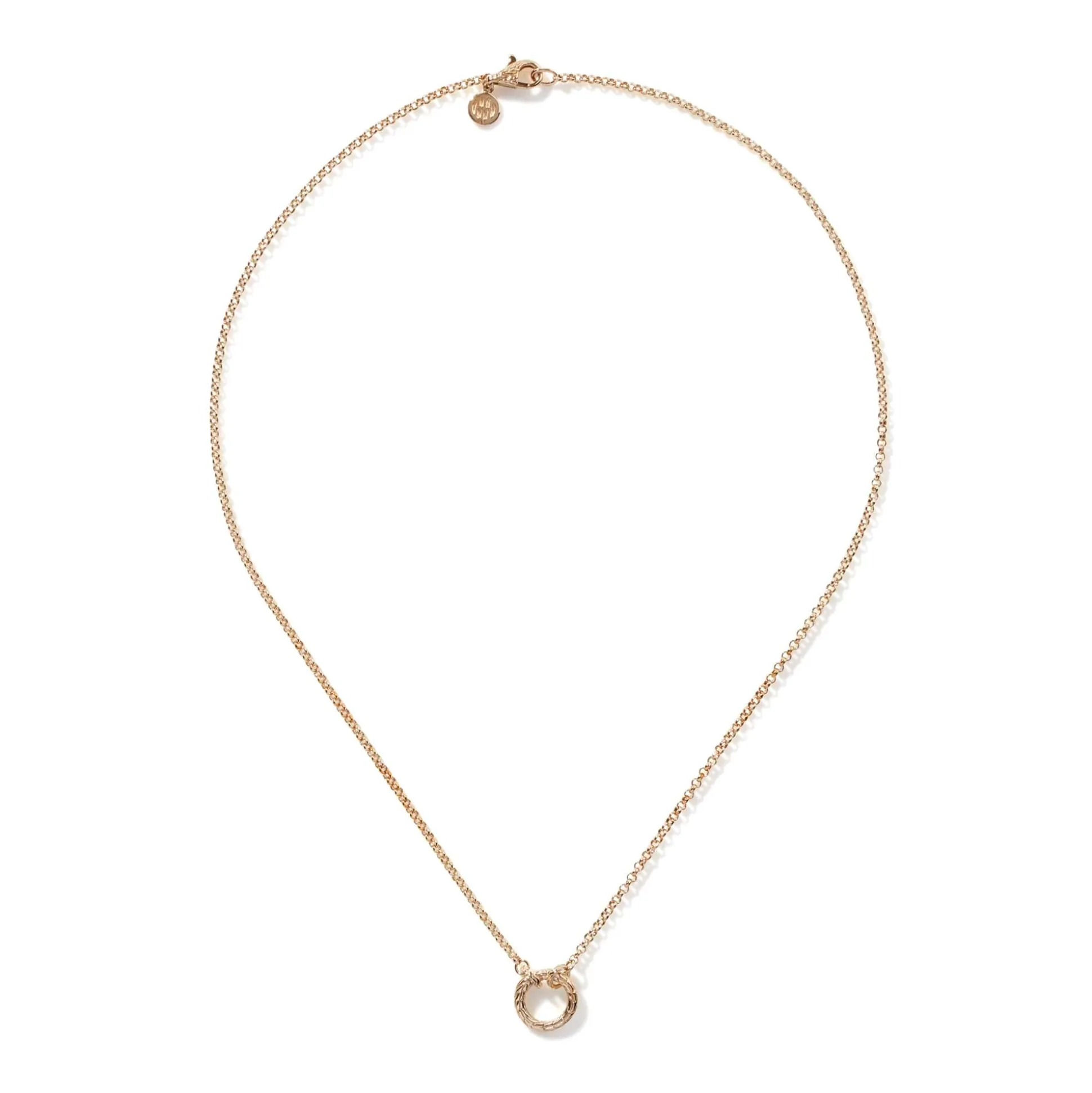 Women John Hardy Layering^Keyring Necklace, Gold, 2Mm