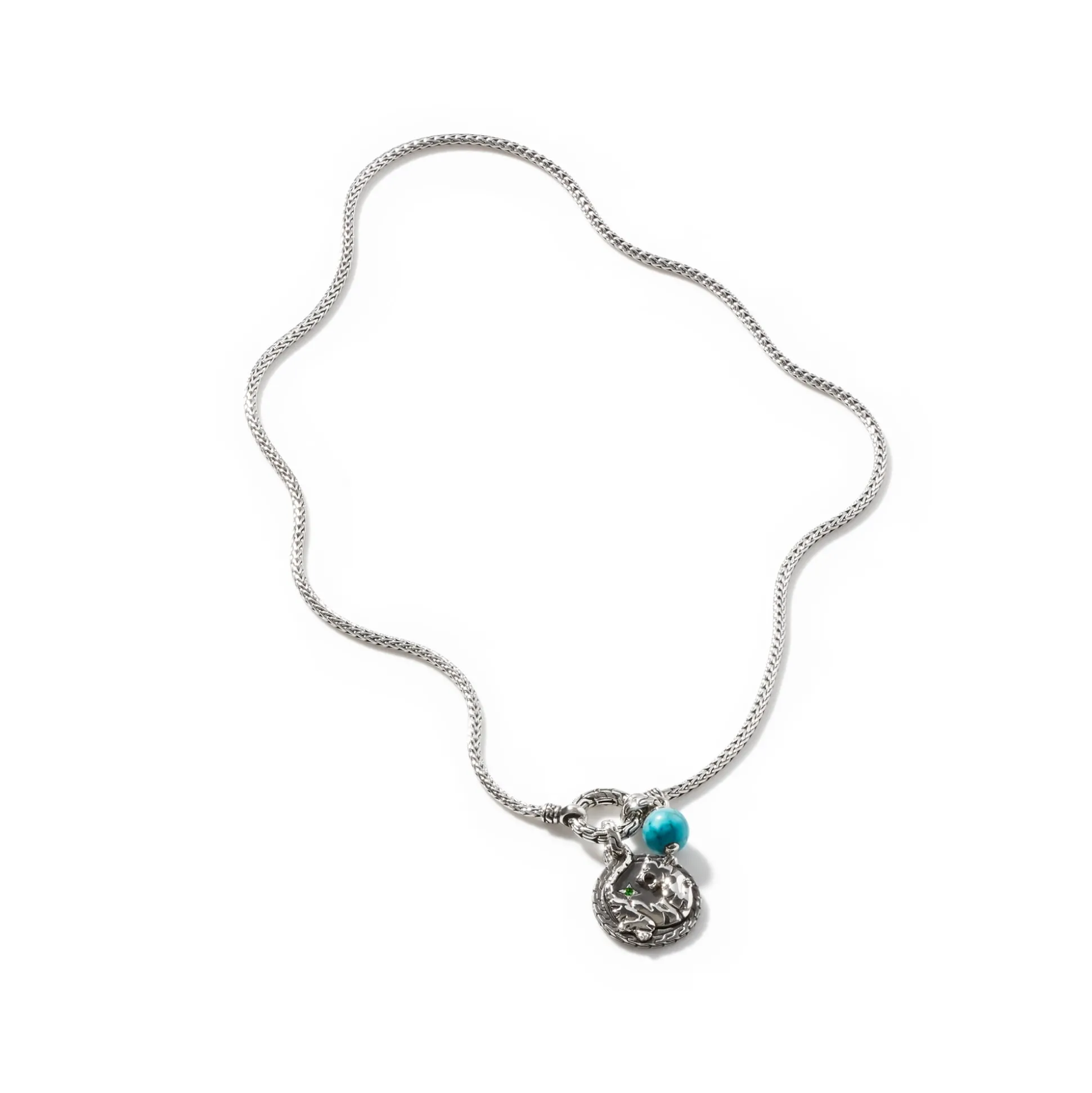 Women John Hardy Layering^Keyring Necklace, Sterling Silver, 2.5Mm