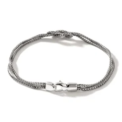 Men John Hardy Chains^Love Knot Bracelet, Gold, Silver, 1.8Mm