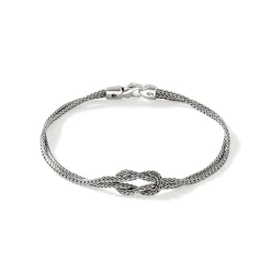 Men John Hardy Chains^Love Knot Bracelet, Gold, Silver, 1.8Mm