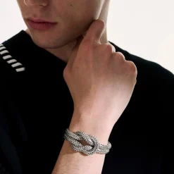 Men John Hardy Chains^Love Knot Bracelet, Sterling Silver, 6.5Mm