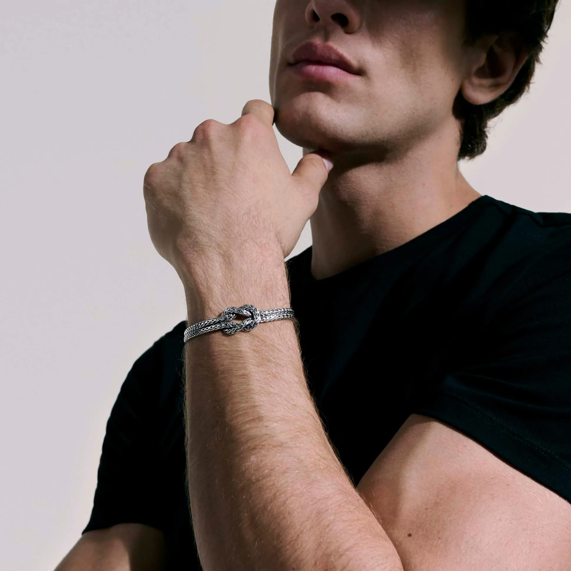 Men John Hardy Chains^Love Knot Bracelet, Sterling Silver, 3.5Mm